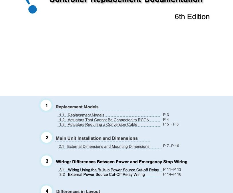 Replacement Guide: ACON/DCON/PCON/SCON EtherNet/IP to RCON Front Port Specification