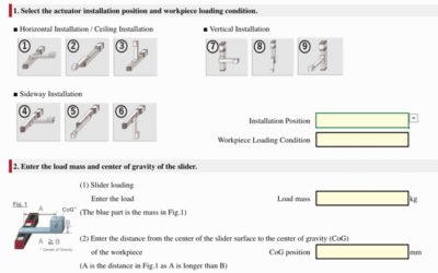 Moment Calculator for Single Axis Actuators